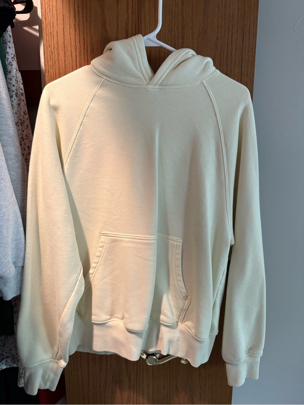 Womens Butter Yellow Hoodie Sweatshirt - Classic Pullover
